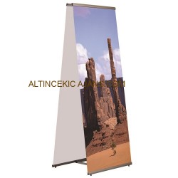 Quick Banner - L Banner Çift Taraflı 90x200 CM