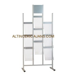 Ayaklı Broşürlük Basamaklı Stand 9XA4