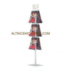 Ayaklı Broşürlük Piramit Stand Çift Taraflı 6RAF/6XA4