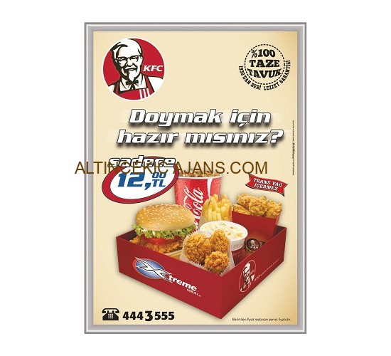 Güvenlikli Alüminyum Çerçeve - A4 21X29 25MM Güvenlikli Alüminyum Çerçeve - A4 21X29 25MM