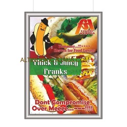 Tik Tak Çerçeve - Çift Taraflı Alüminyum Çerçeve - AO 84×118 32mm