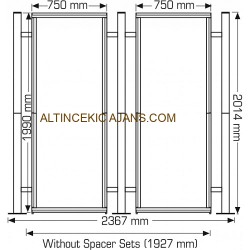 Centro Stand Tekli 2 Panel