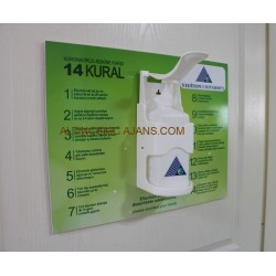 Duvar Tipi Dezenfektan Standı 40x50CM