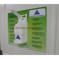Duvar Tipi Dezenfektan Standı 40x50CM