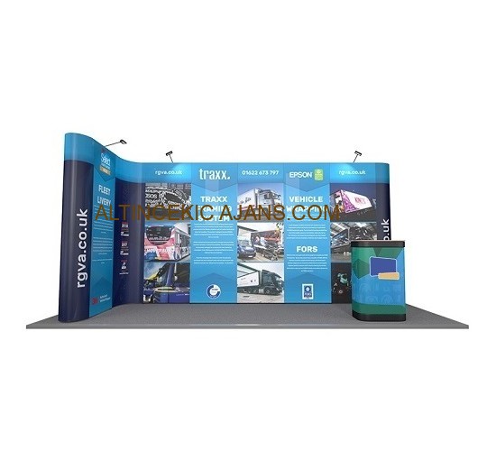 Pop Up Stand L Köşe Corner 1x5 Panel