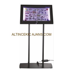 Bilgilendirme Panosu Kilitlenebilir Led Aydınlatmalı