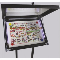 Bilgilendirme Panosu Kilitlenebilir Led Aydınlatmalı