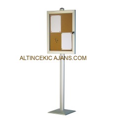 İlan Panosu Mantar Zeminli İlan Dolabı 4A4 500X700MM