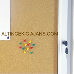 İlan Panosu 1 Kilit Mantar Zeminli 4A4 (558X738MM)